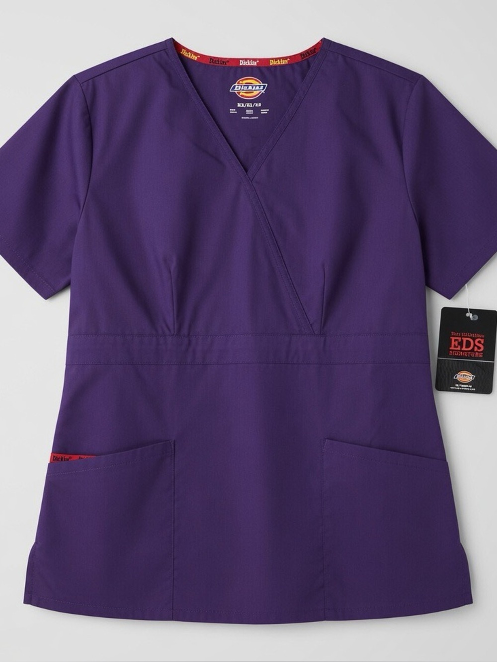 Dickies EDS Signature Purple Scrub Top Women’s M New Tags